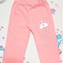 Детска розов летен клин с корона