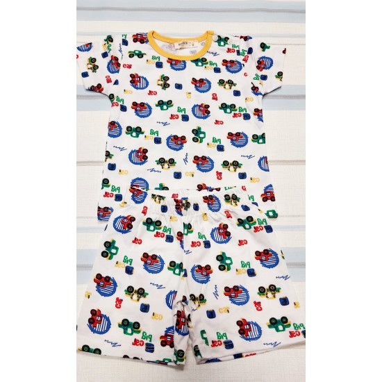 Детска лятна пижама с Превозни средства Детска лятна пижама с Превозни средства