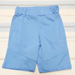 Летни къси панталони от трико в синьо Летни къси панталони от трико в синьо