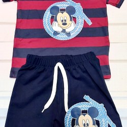 Детски летен комплект с Мики моряк Детски летен комплект с Мики моряк