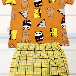 Бебешки комплект с панди от две части Бебешки комплект с панди от две части