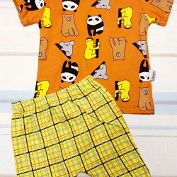 Бебешки комплект с панди от две части Бебешки комплект с панди от две части