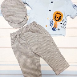 Бебешки комплект с шапка Тигърче Бебешки комплект с шапка Тигърче