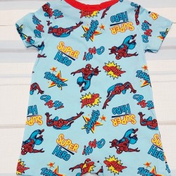 Летен бебешки гащеризон със Спайдърмен Летен бебешки гащеризон със Спайдърмен