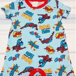 Летен бебешки гащеризон със Спайдърмен Летен бебешки гащеризон със Спайдърмен