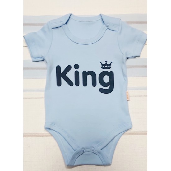 Бебешко боди в  синьо ,,King