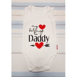 Бебешко боди в червено ,,Сърчице Бебешко боди в червено ,,Сърчице