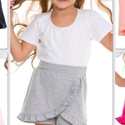 Детски къси панталони в сиво