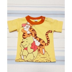 Бебешка жълта тениска с Мечо Пух