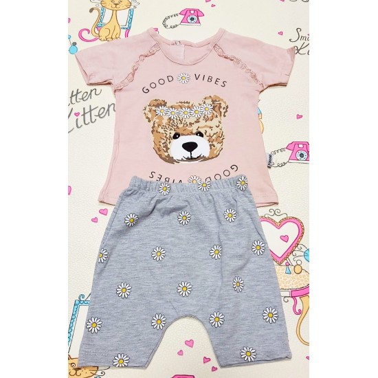 Летен бебешки комплект Мече