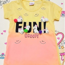 Детска тениска със зайчета 3Д Детска тениска със зайчета 3Д