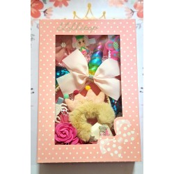 Кутия с красиви детски аксесоари за коса  Еднорог