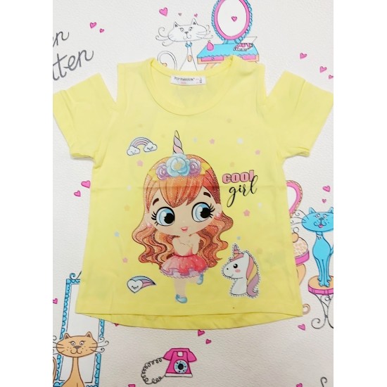Детска жълта блуза с Еднорог Детска жълта блуза с Еднорог