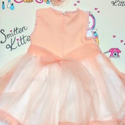 Официална детска рокля с тюл и диадема