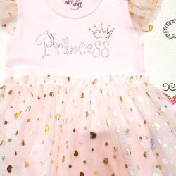Бебешка боди рокля с тюл  Princess