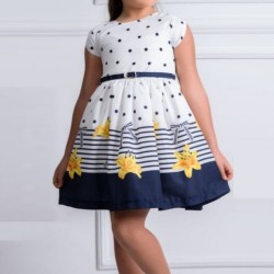 Детска рокля на точки Лилия Детска рокля на точки Лилия
