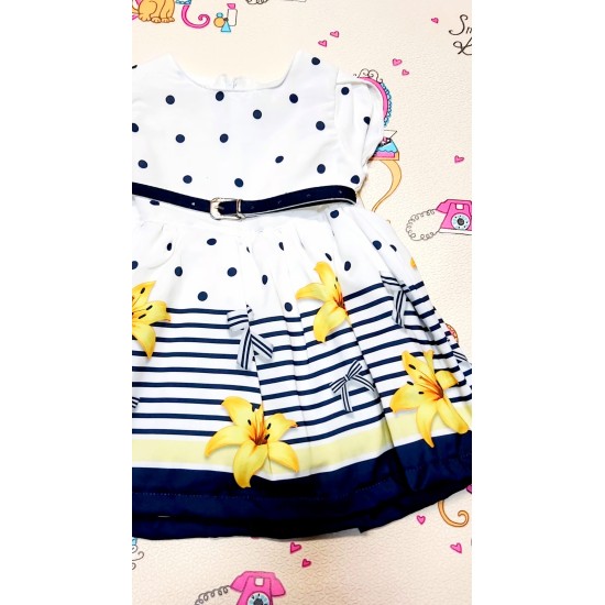 Детска рокля на точки  Лилия