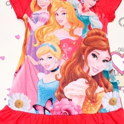 Детска рокля в корал с Принцеси