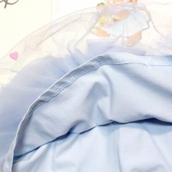 Детска рокля със син тюл и Зайче Детска рокля със син тюл и Зайче