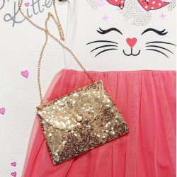 Детска рокля с тюл  Котката