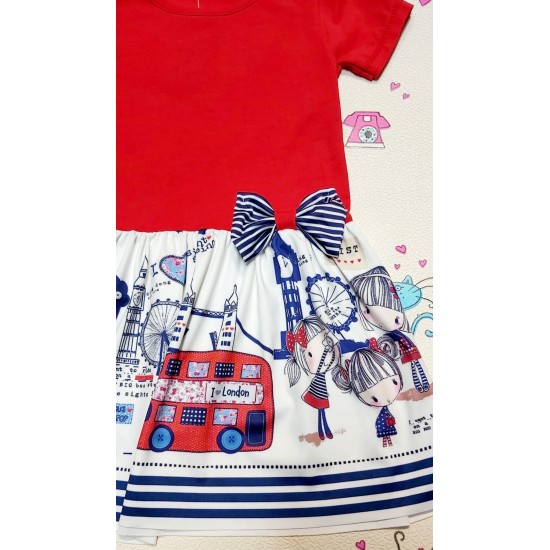 Детска рокля в червено  Лондон