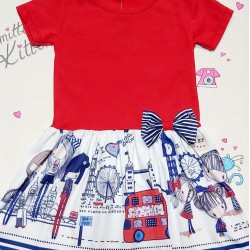 Детска рокля в червено  Лондон