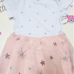 Детска рокля с тюл и пайети Звездичка Детска рокля с тюл и пайети Звездичка