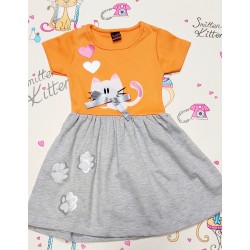 Детска рокля с коте  Писанка