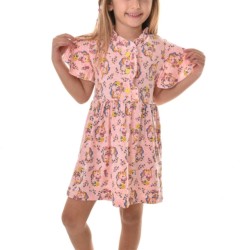 Детска лятна рокля в розово  Еднорози