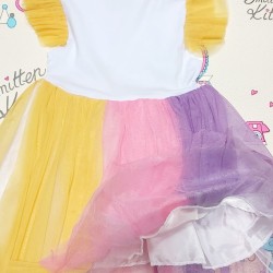 Детска рокля с тюл  Еднорог