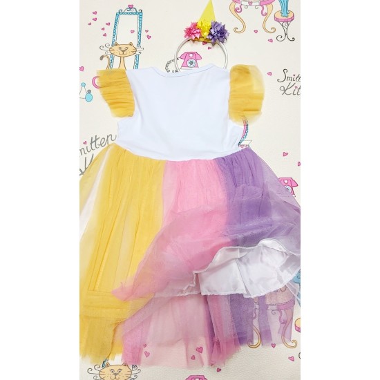 Детска рокля с тюл Еднорог Детска рокля с тюл Еднорог