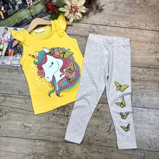 Детски комплект с блуза и клин ,,Еднорог