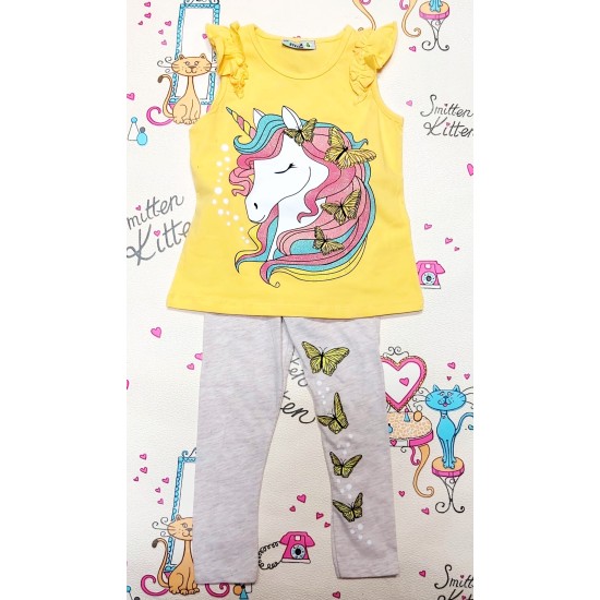 Детски комплект с блуза и клин ,,Еднорог