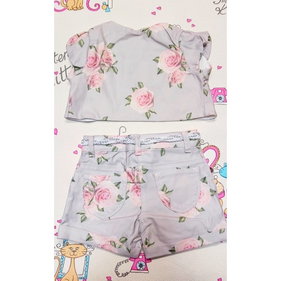 Детски комплект с елек,блуза,панталонки и диадема ROSES Детски комплект с елек,блуза,панталонки и диадема ROSES