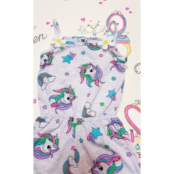 Детски летен гащеризон с Еднорози Детски летен гащеризон с Еднорози