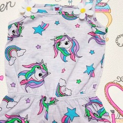 Детски летен гащеризон с Еднорози