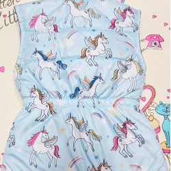 Детски преходен елек в светло синьо Еднорози Детски преходен елек в светло синьо Еднорози