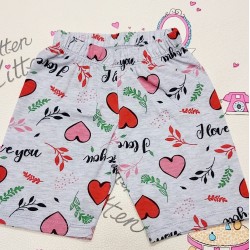 Детски летен комплект Сърцата за момиче