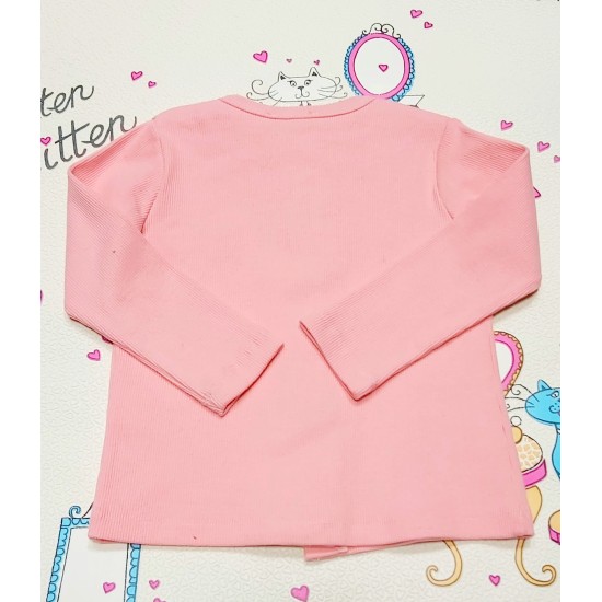 Детска жилетка със златна панделка