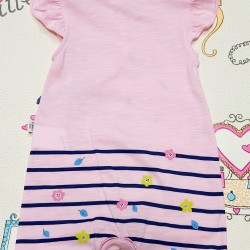 Бебешки гащеризон ромпър в розово с патенце Бебешки гащеризон ромпър в розово с патенце