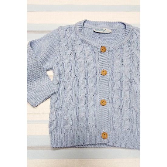 Бебешка жилетка в светло синьо Бебешка жилетка в светло синьо