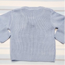 Бебешка жилетка в светло синьо Бебешка жилетка в светло синьо