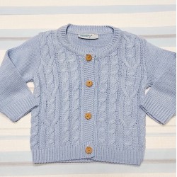 Бебешка жилетка в светло синьо