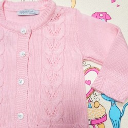 Бебешка розова жилетка Бебешка розова жилетка