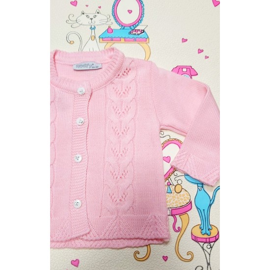 Бебешка розова жилетка Бебешка розова жилетка