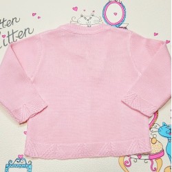 Бебешка розова жилетка Бебешка розова жилетка