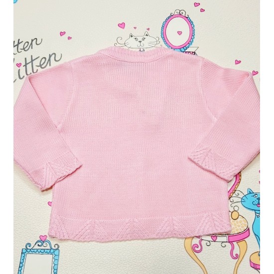 Бебешка розова жилетка Бебешка розова жилетка