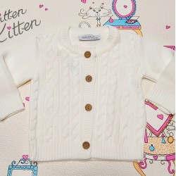 Бебешка жилетка в бяло Бебешка жилетка в бяло