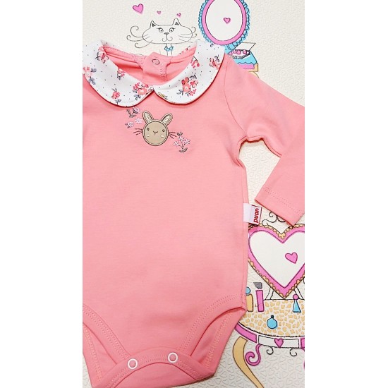 Бебешко боди с якичка на цветя Бебешко боди с якичка на цветя