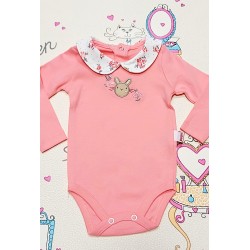 Бебешко боди с якичка на цветя Бебешко боди с якичка на цветя